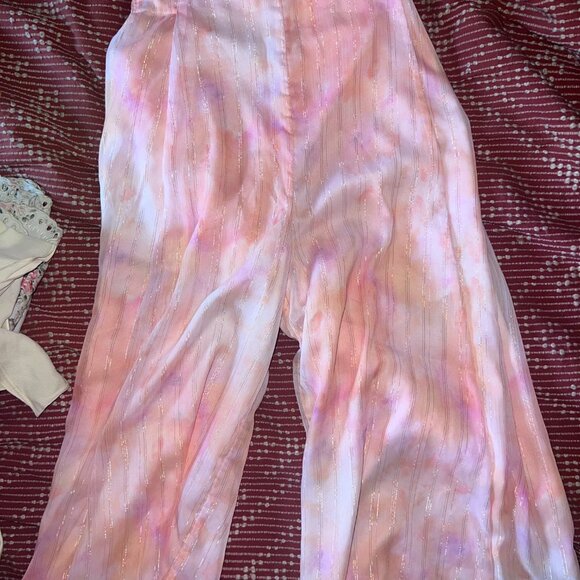 Maple Ruffle Sleeve Crop Top & Pant Set MAJORELLE  TIE DYE - Picture 7 of 16